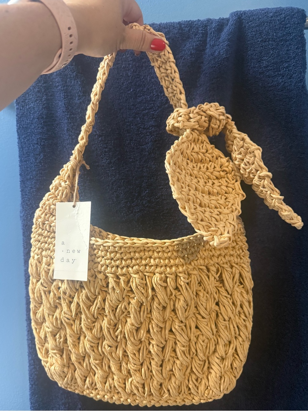 NWT a new day straw handbag 👜